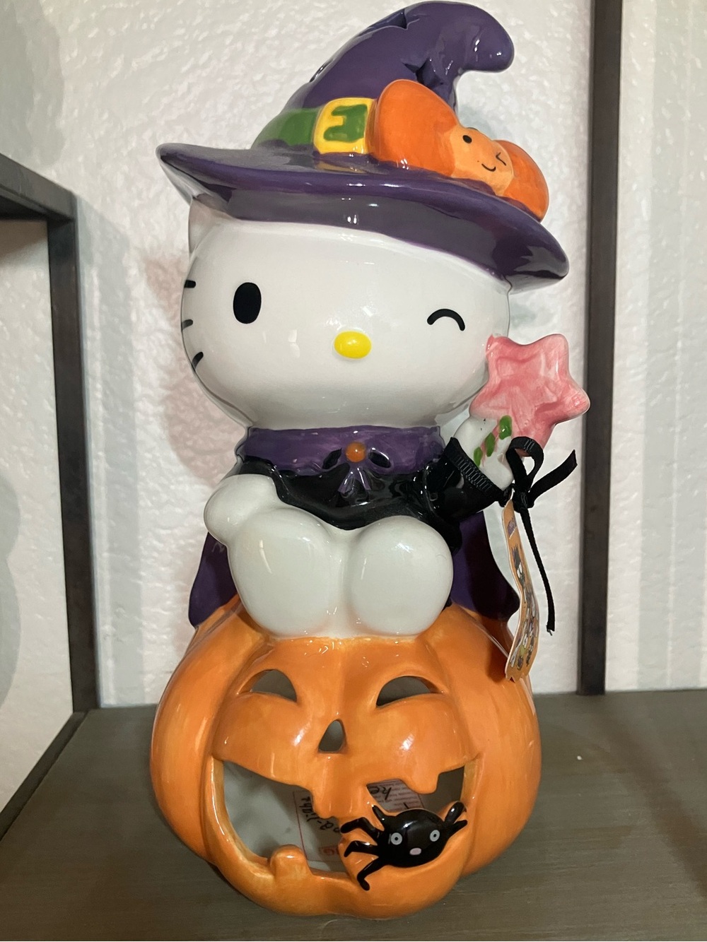Hello Kitty Witch Pumpkin Candle House